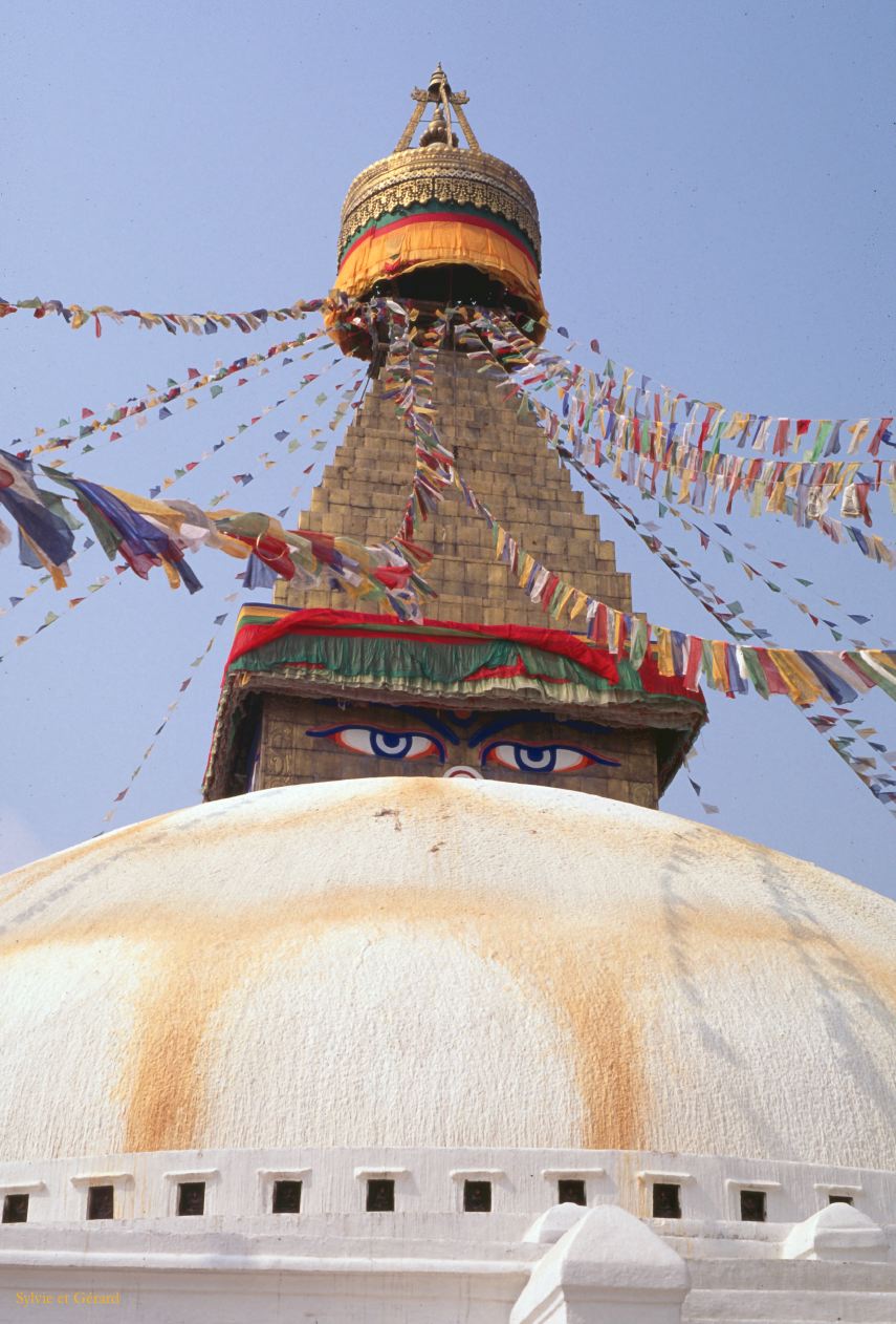 Katmandou Stupa Bodnath Nepal 1993-054
