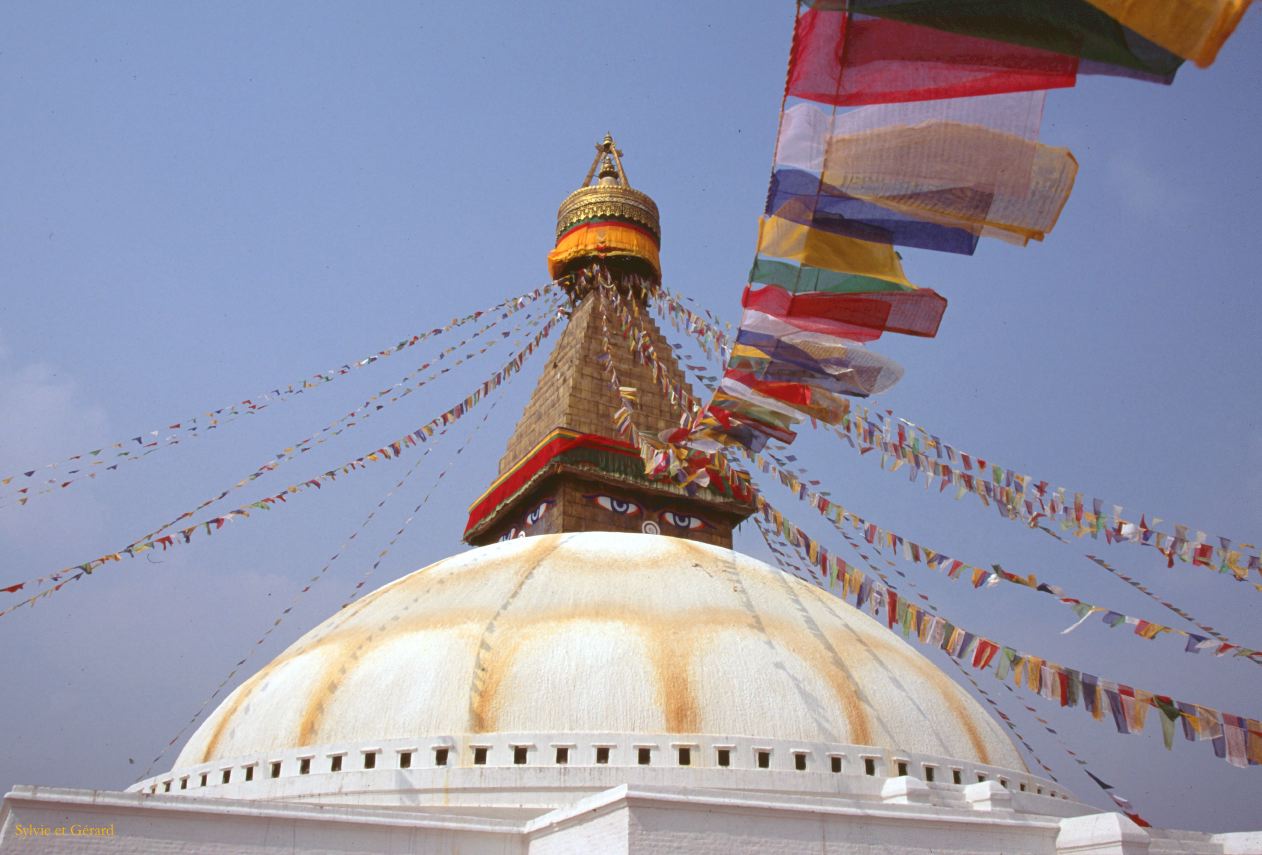 Katmandou Stupa Bodnath Nepal 1993-055