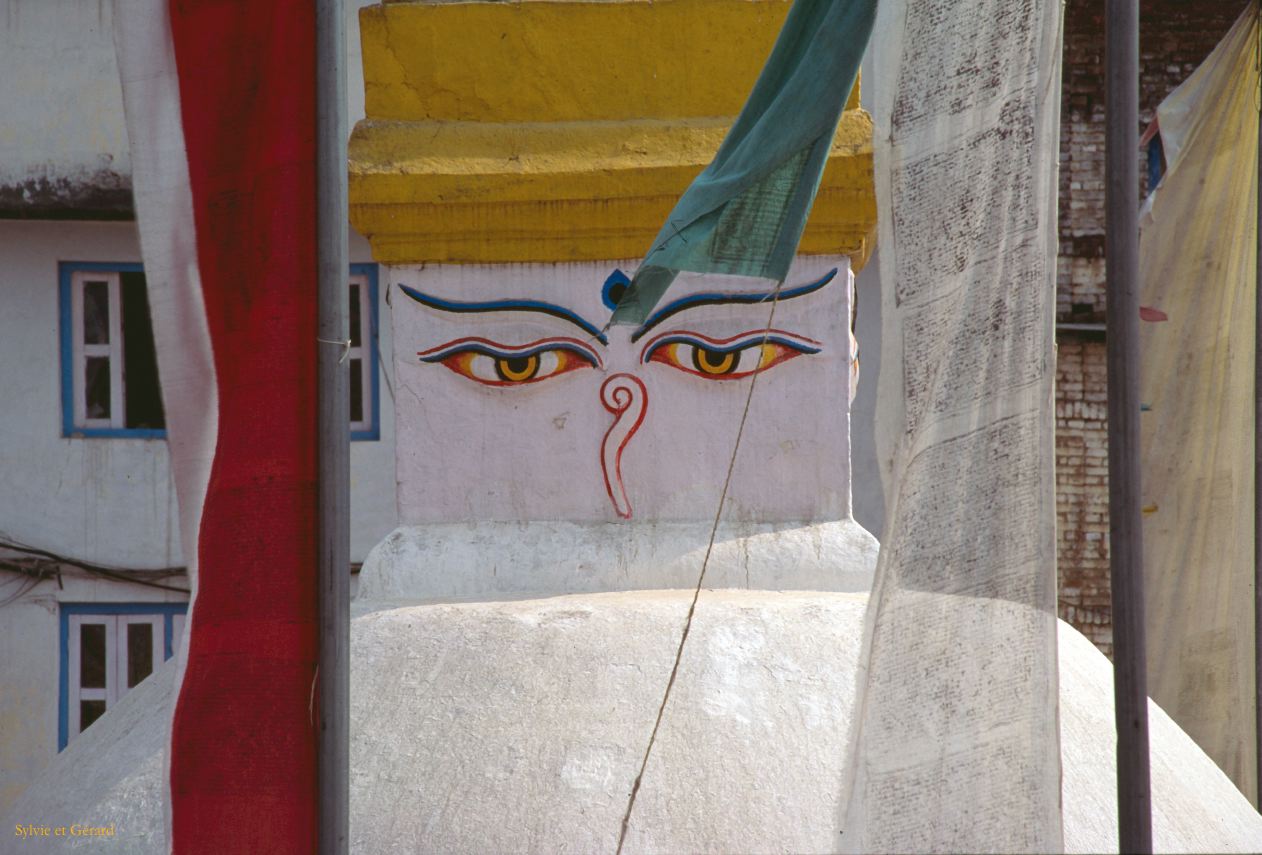 Katmandou Stupa Bodnath Nepal 1993-056