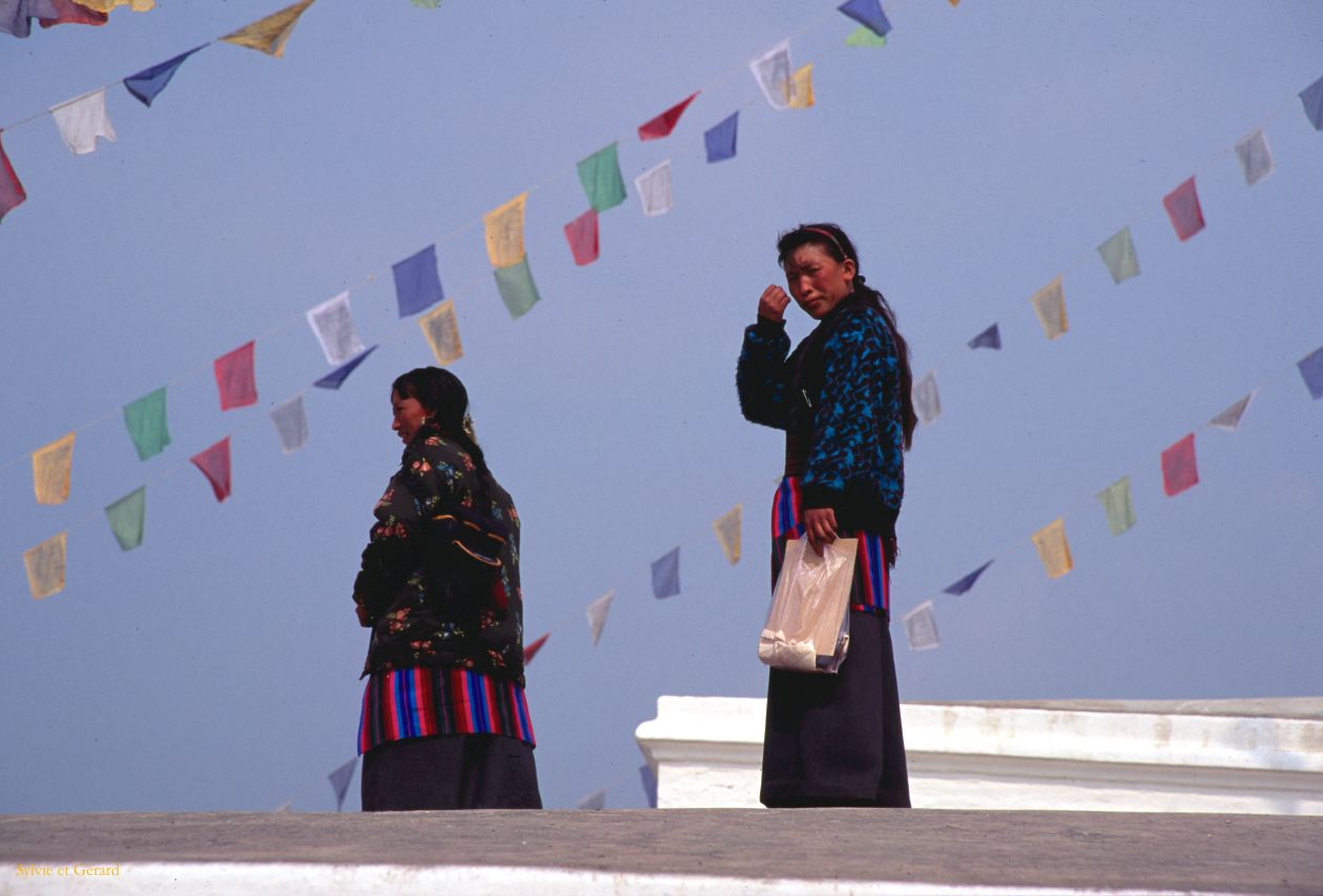 Katmandou Stupa Bodnath Nepal 1993-058
