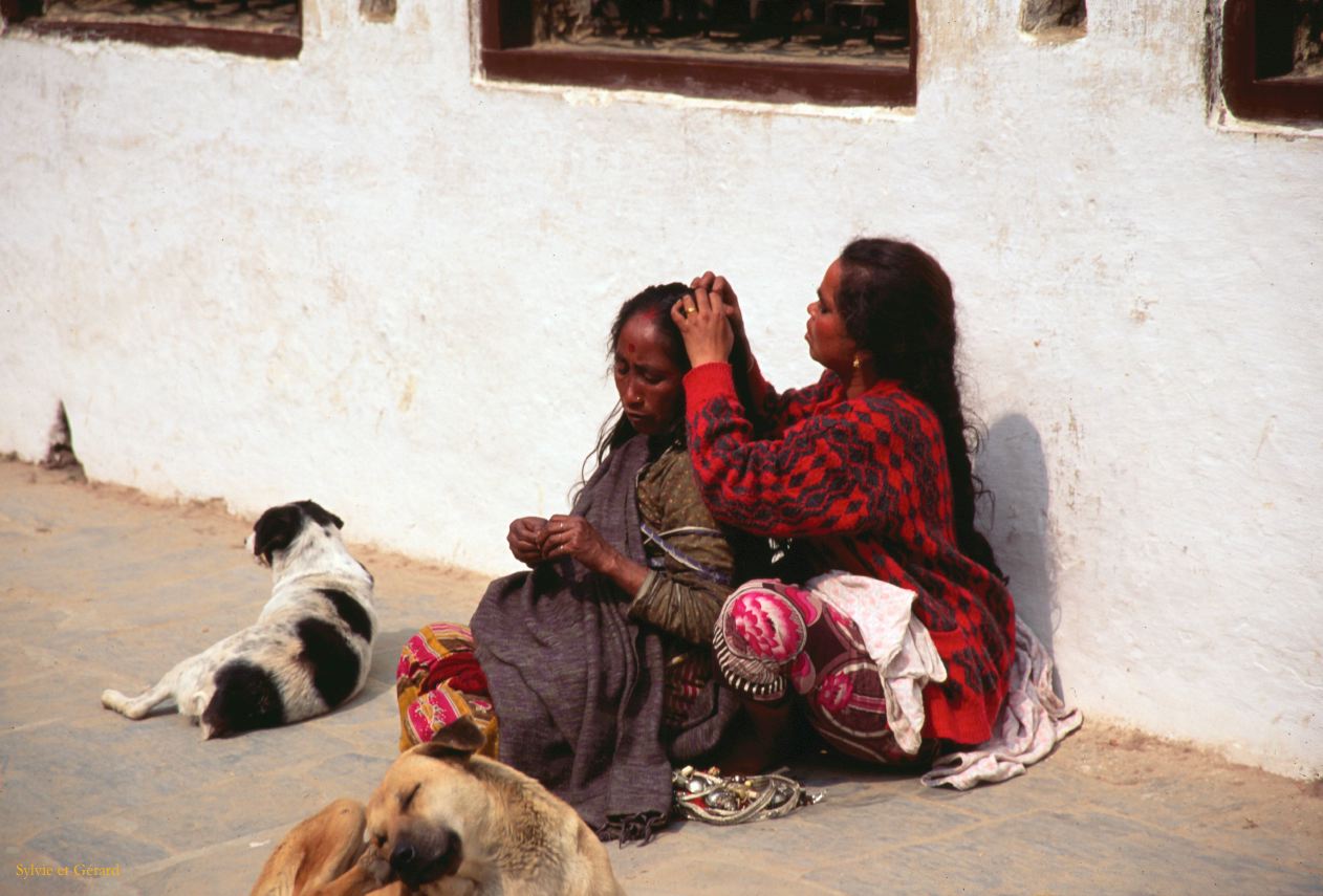 Katmandou Stupa Bodnath Nepal 1993-062