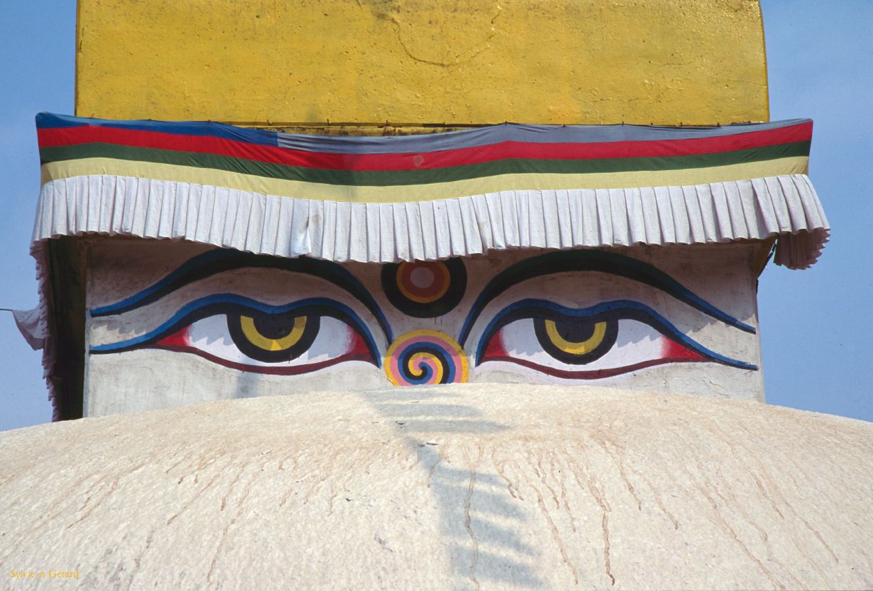 Katmandou Stupa Bodnath Nepal 1993-064
