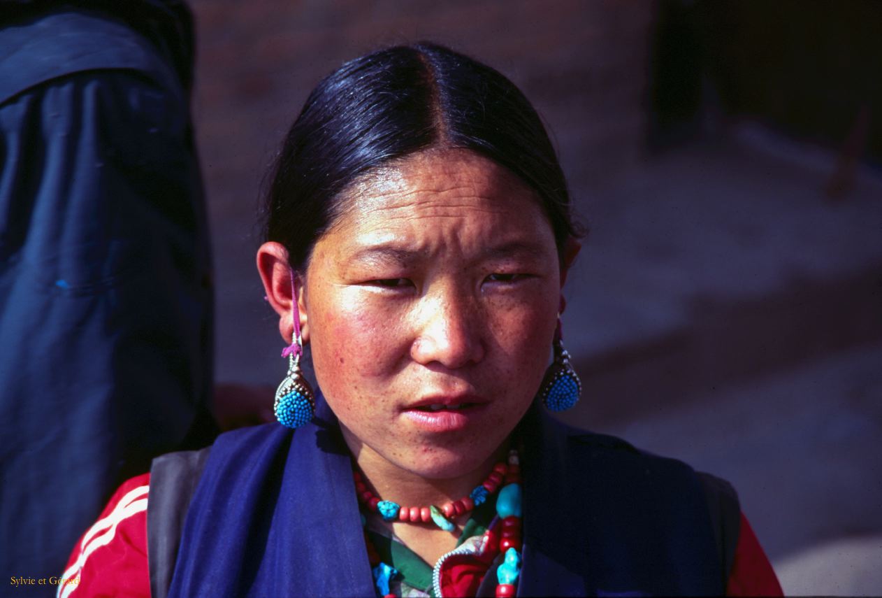 Katmandou Swayambunath ou temple des singes Nepal 1993-032