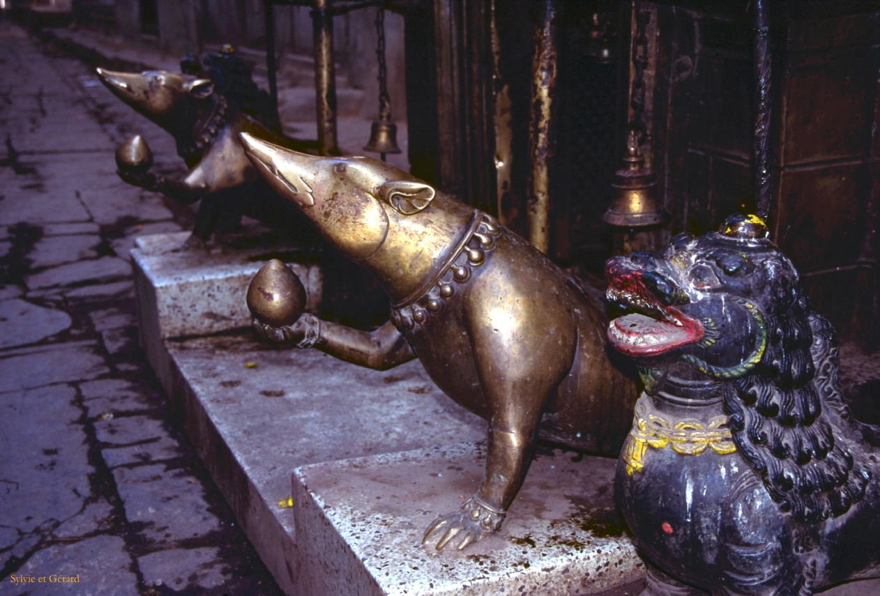 Patan temple d'or Nepal 1993-231