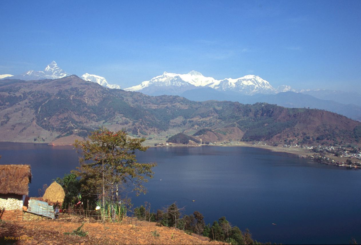Pokhara lac Phéwa Nepal 1993-126