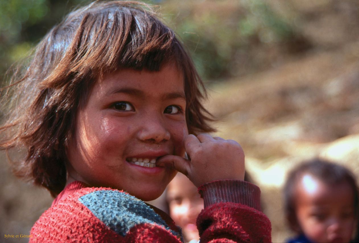 Pokhara rencontre sur les chemins de randonnée Nepal 1993-103