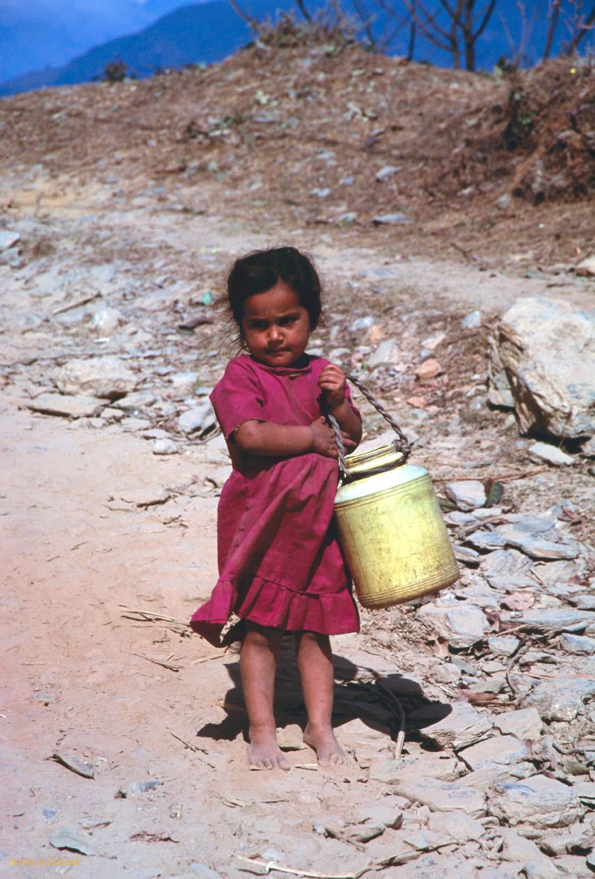 Pokhara rencontre sur les chemins de randonnée Nepal 1993-116