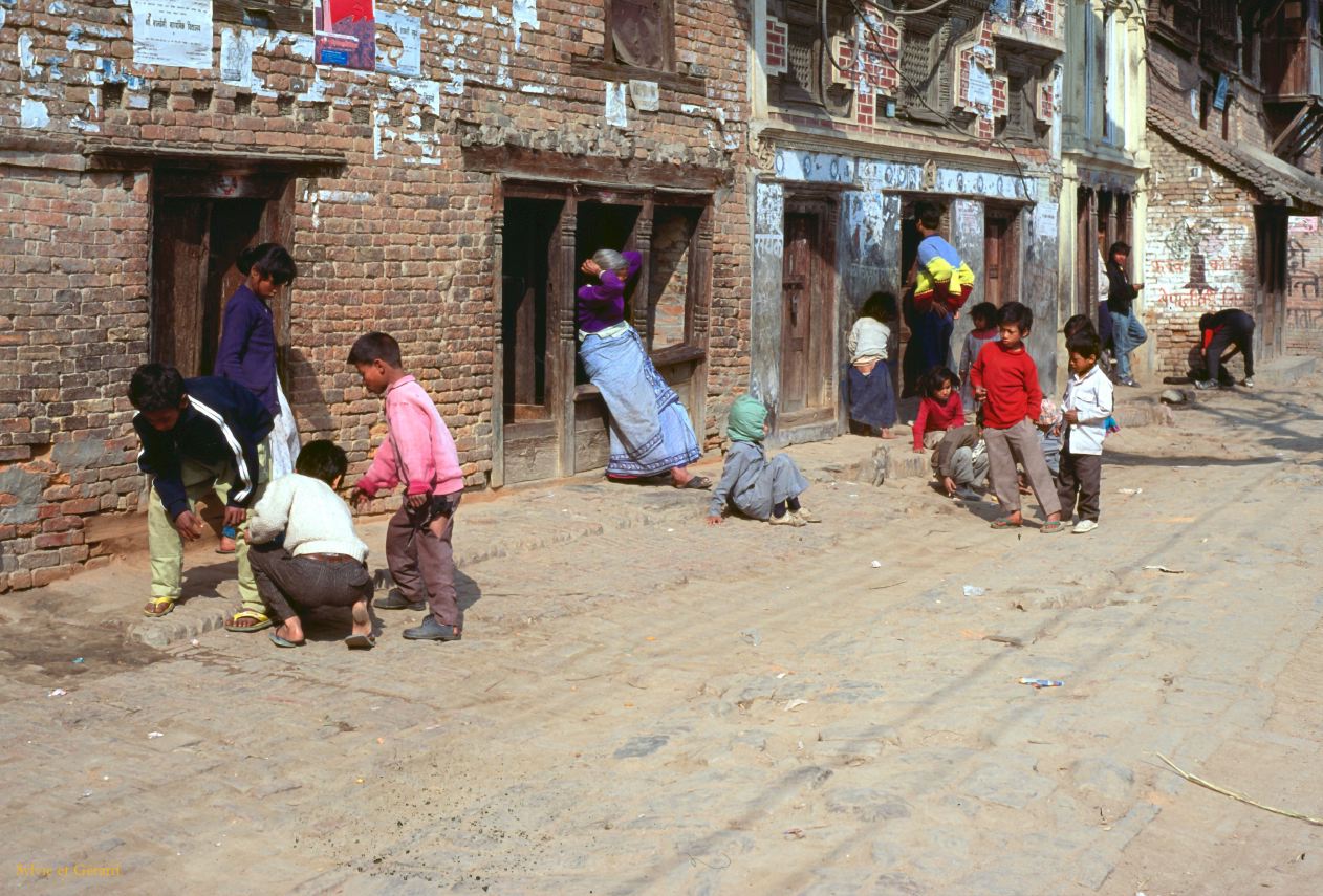 Vallée de Katmandou balade en moto Nepal 1993-281