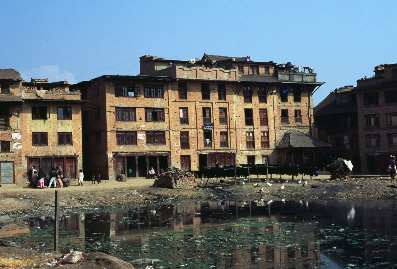 Vallée de Katmandou balade en moto Nepal 1993-282