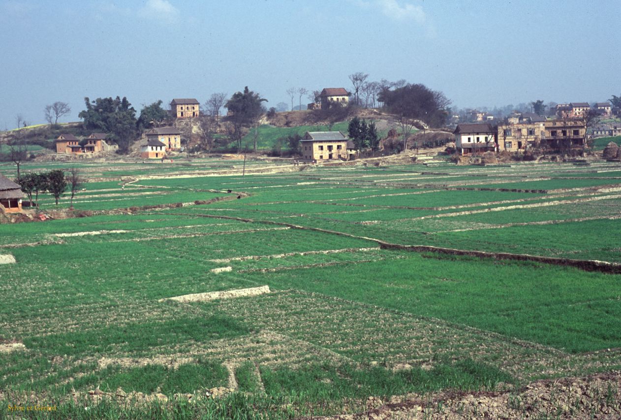 Vallée de Katmandou balade en moto Nepal 1993-286