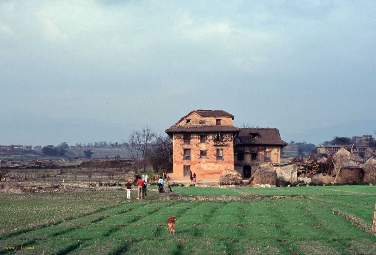 Vallée de Katmandou balade en moto Nepal 1993-288