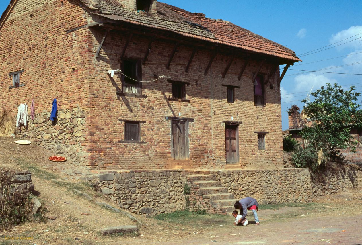 Vallée de Katmandou balade en moto Nepal 1993-299