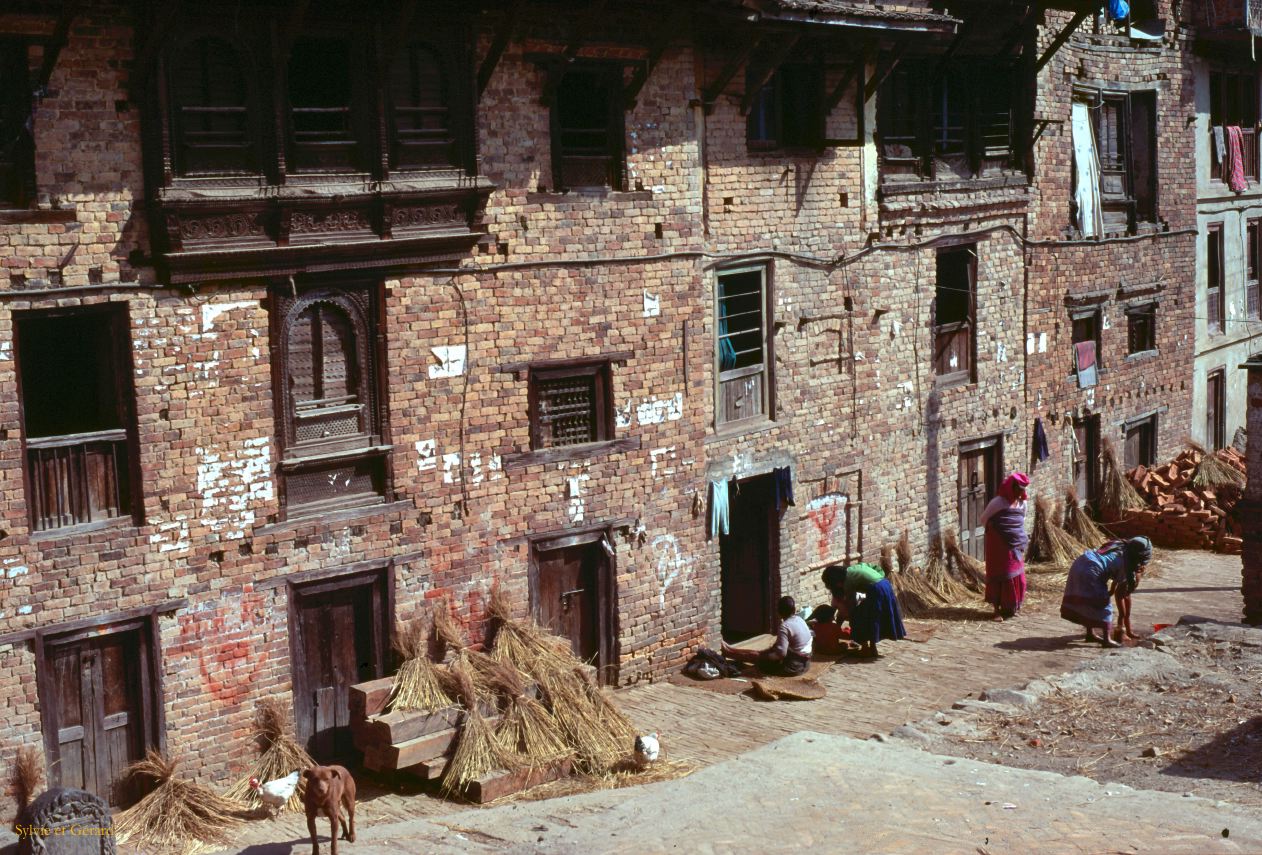 Vallée de Katmandou balade en moto Nepal 1993-300