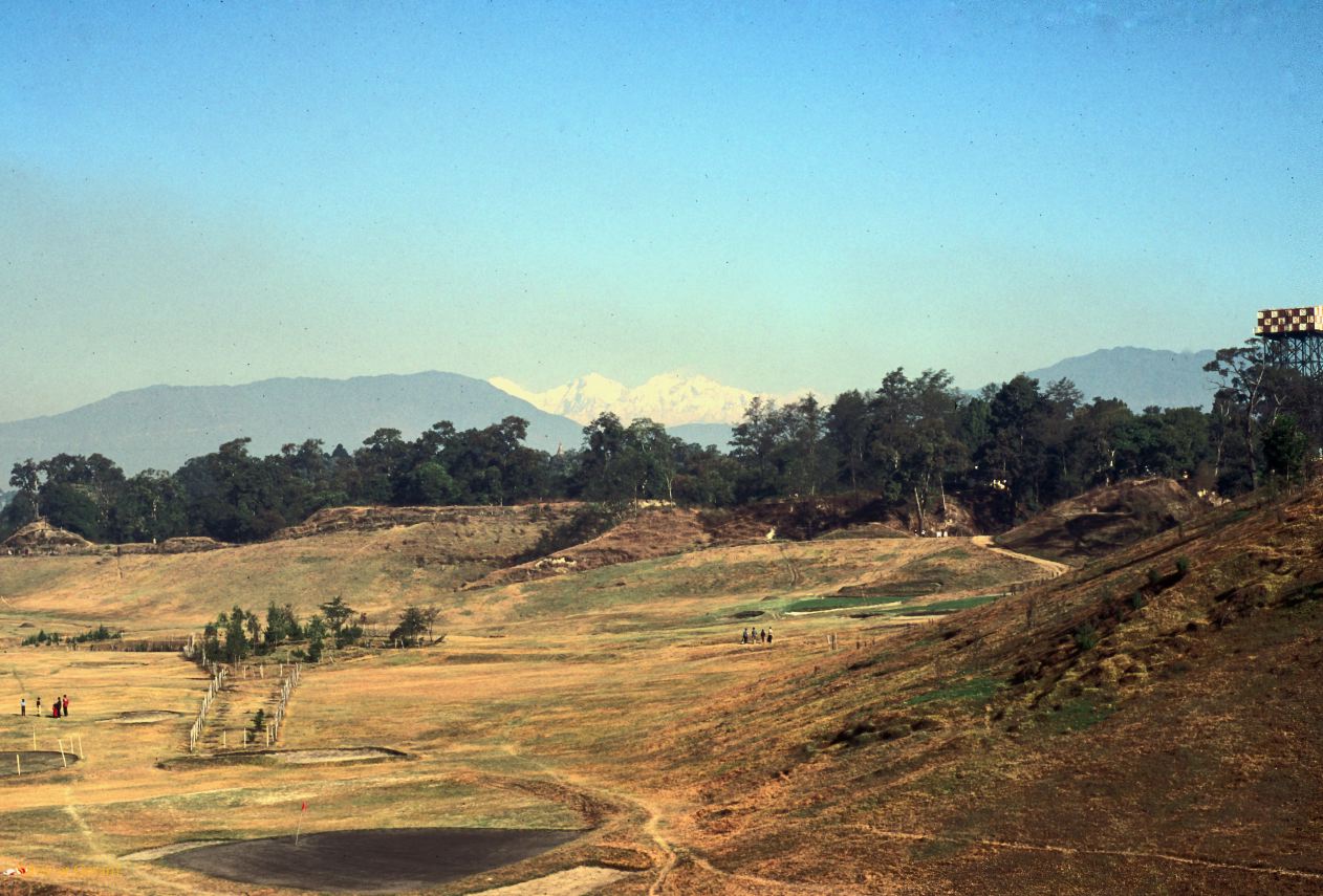 Katmandou  vue sur la chaîne de l'Everest Nepal 1993-003