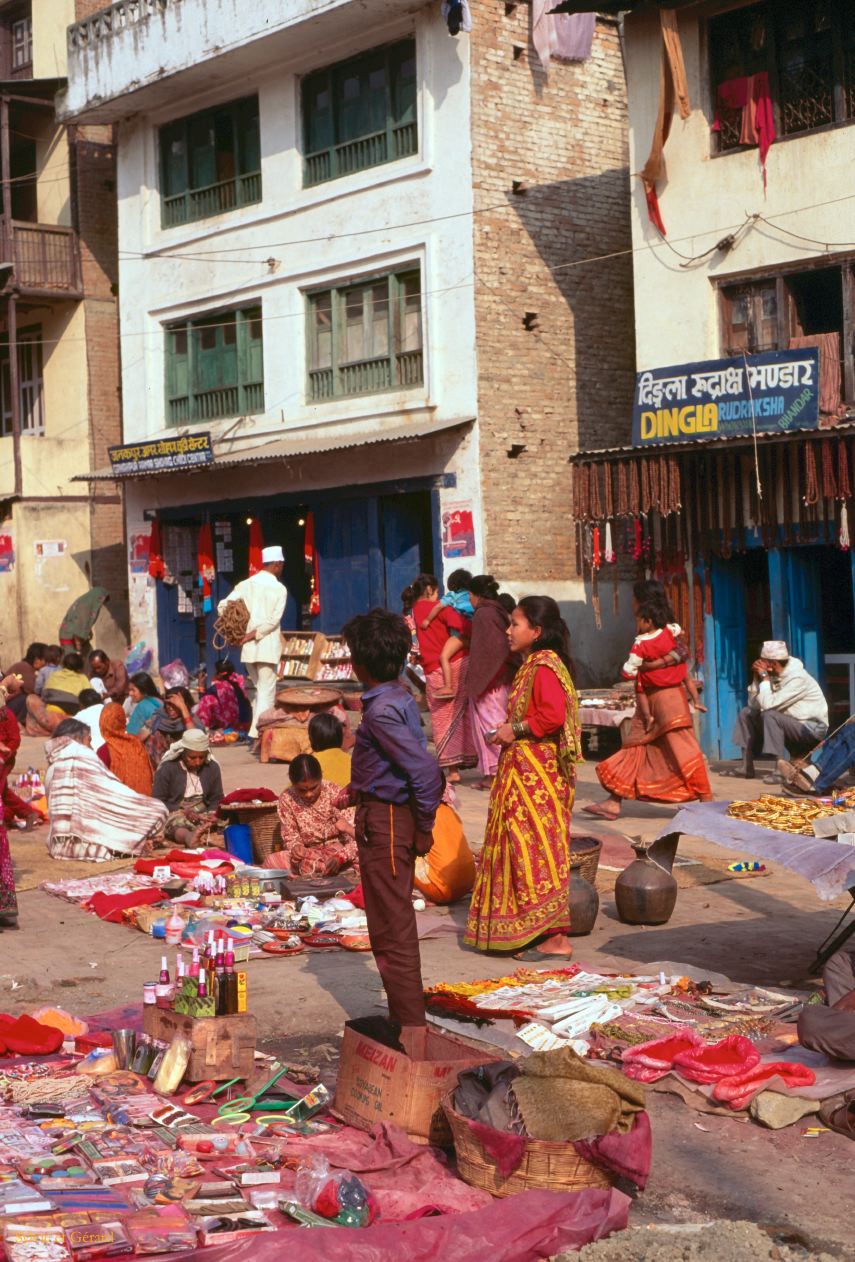 Katmandou le quartier de Thamel Nepal 1993-051