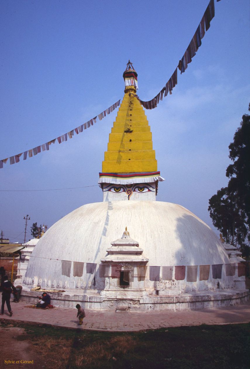 Katmandou petit Stupa  Nepal 1993-065