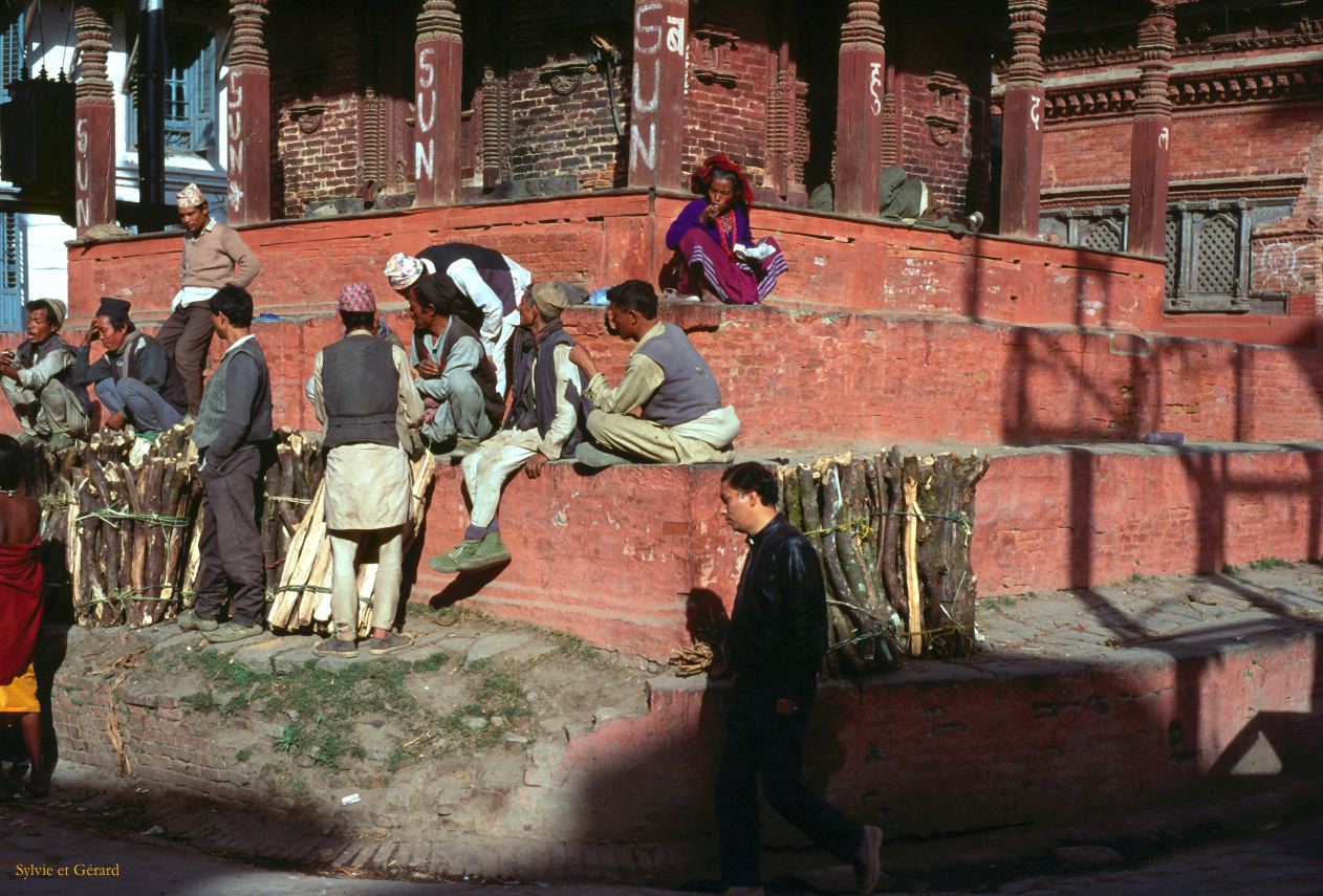 Katmandou place du Durbâr Nepal 1993-008