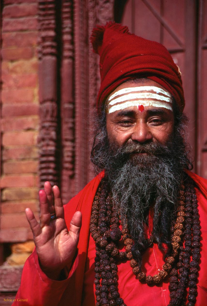 Katmandou place du Durbâr Sadhou Nepal 1993-017