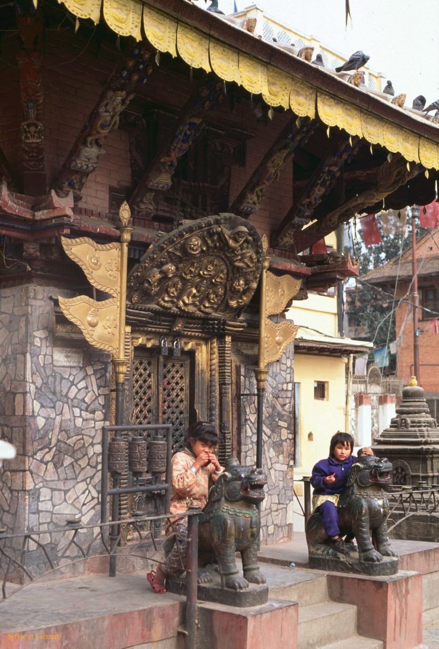 Katmandou quartier Thamel Nepal 1993-073