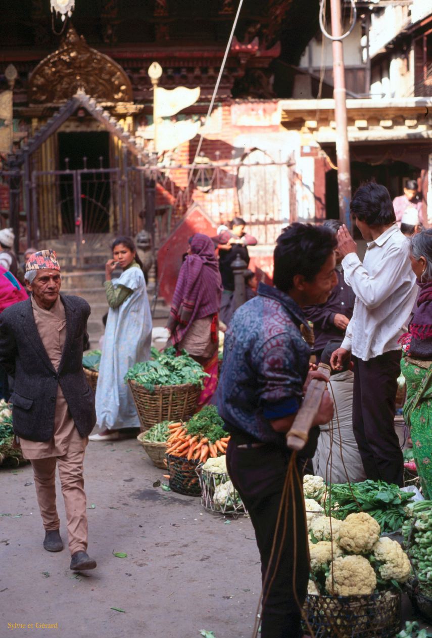 Katmandou quartier Thamel Nepal 1993-078
