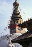 Katmandou Swayambunath ou temple des singes Nepal 1993-022