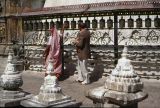 Katmandou Swayambunath ou temple des singes Nepal 1993-026