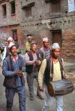 Bhaktapur musiciens Nepal 1993-164