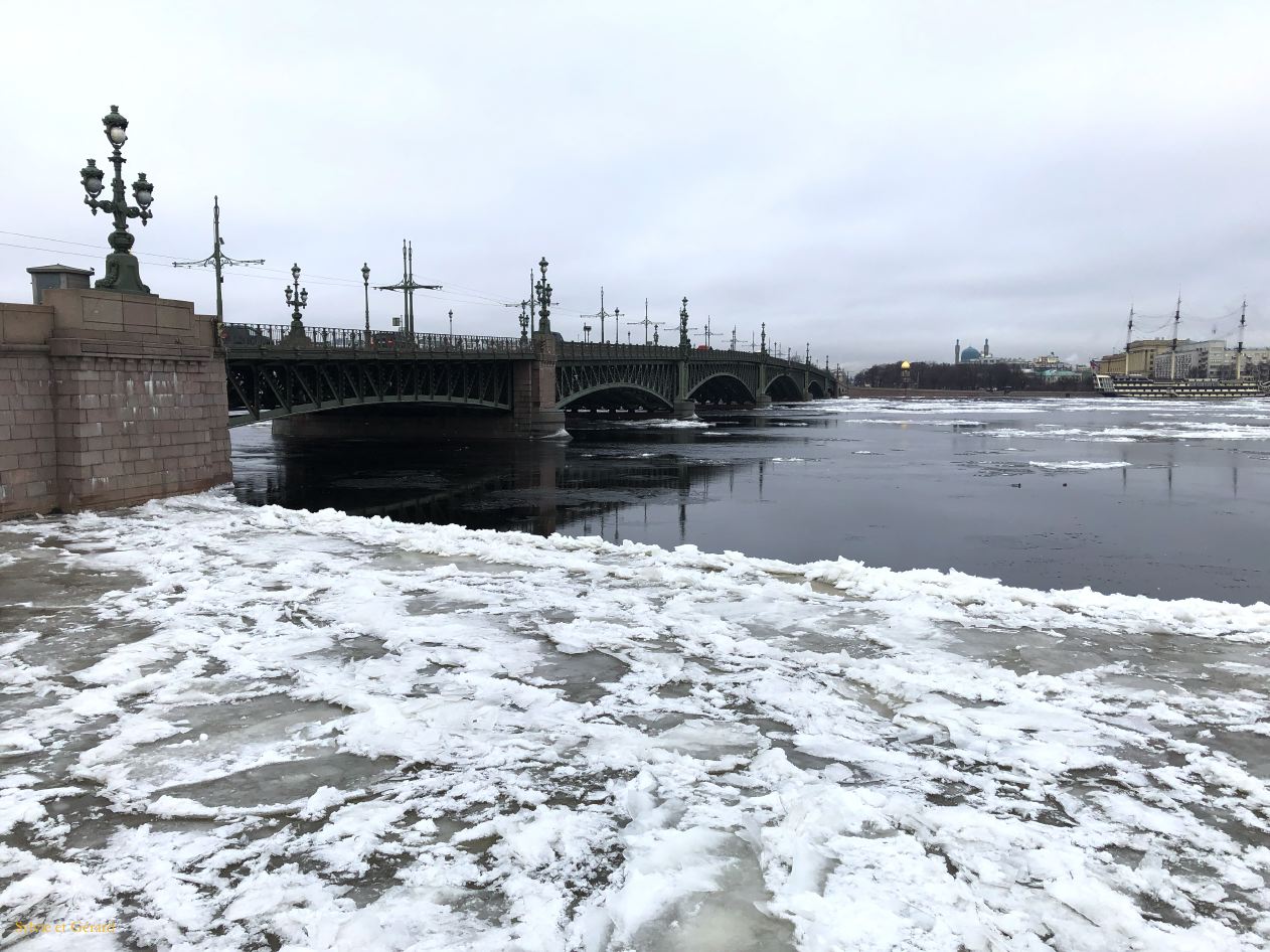 109 Saint Pétersbourg la Néva du pont Troïtsky 