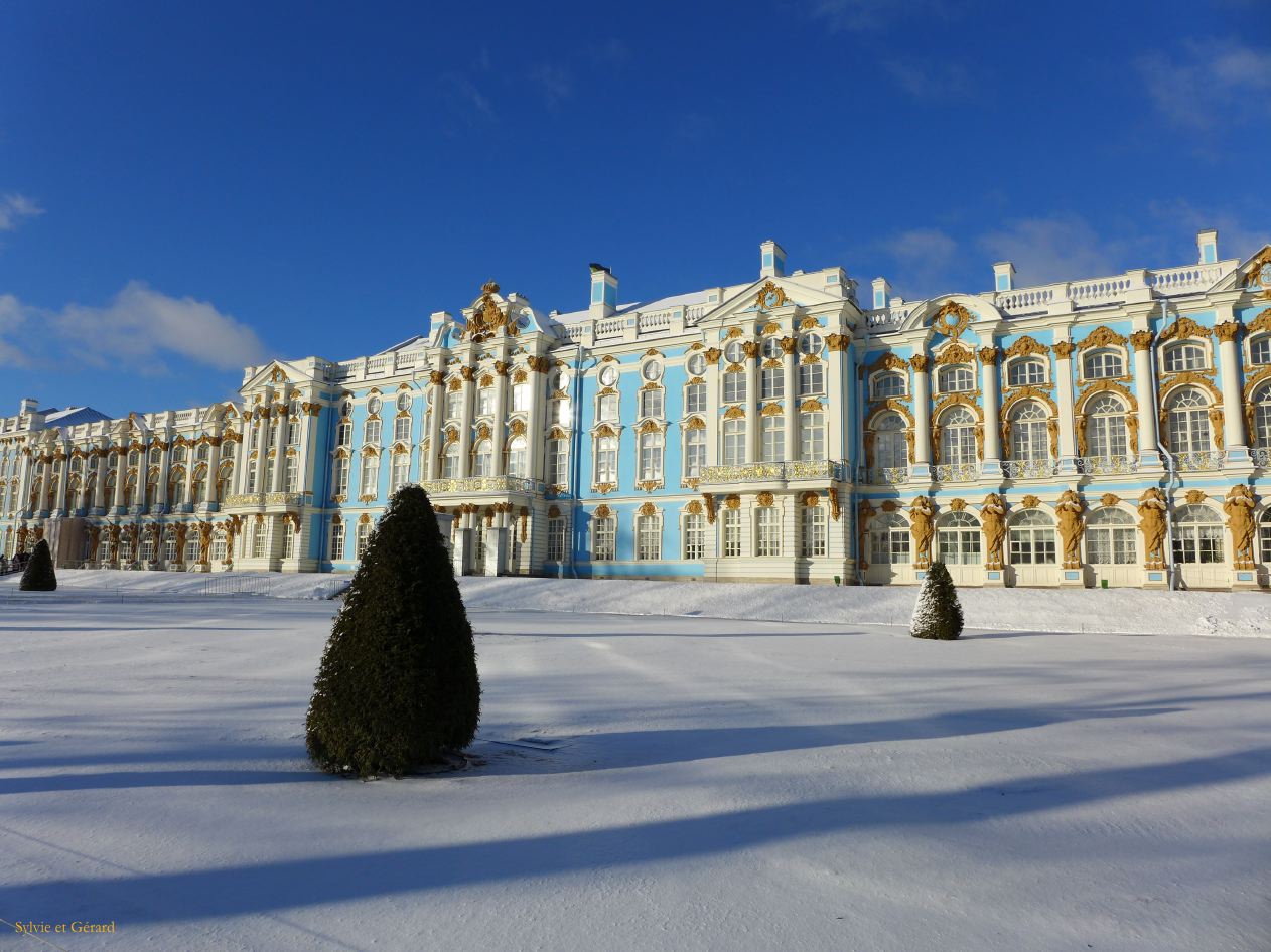 34 Pouchkine Palais de Catherine érigé sous le règne des impératrices Elisabeth et Catherine II à partir de 1717 