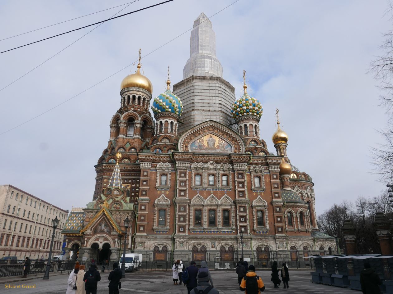 98 Saint Pétersbourg Eglise St Sauveur du Sang Versé ornée de mosaïques illustrant des scènes de l'Ancien Testament