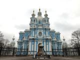 104 Saint Pétersbourg la cathédrale Smolny partie d'un couvent construit entre 1748 et 1757