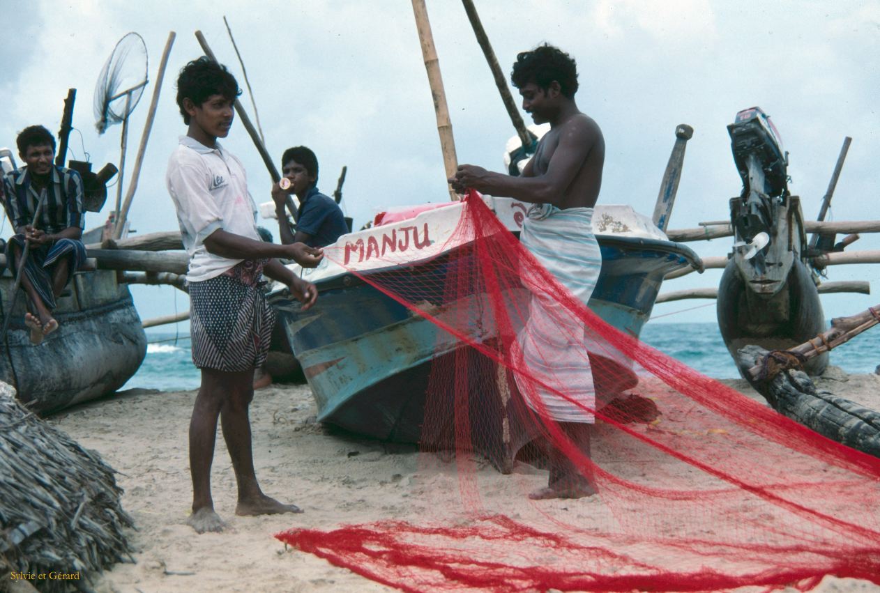 Sri Lanka 1990-113 Hikkaduwa pécheur