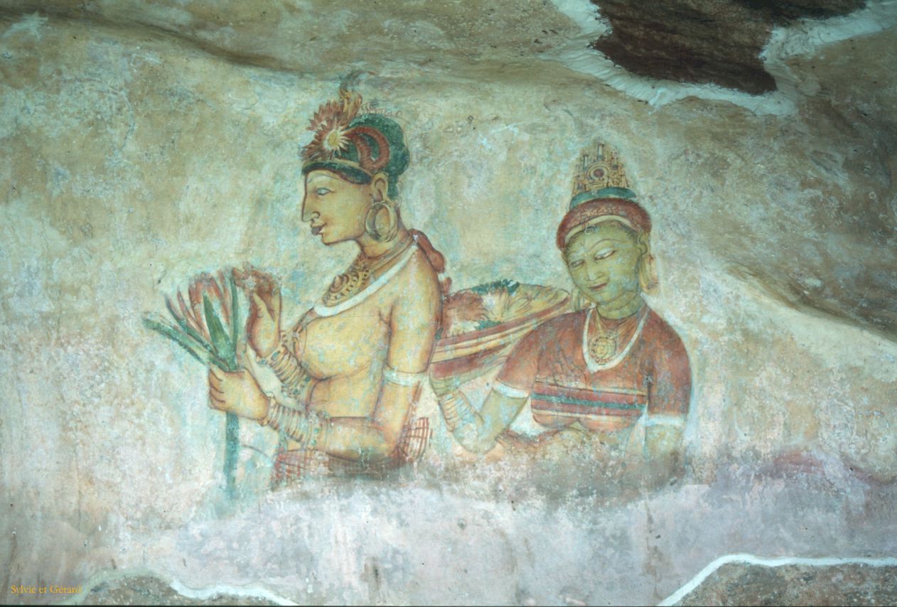 Sri Lanka 1990-194 Sigirya les Demoiselles