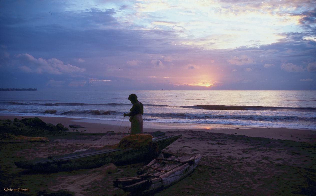 Sri Lanka 1990-280 coucher de soleil