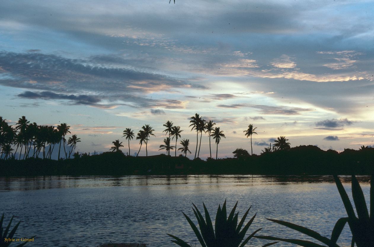 Sri Lanka 1990-292 Bentota coucher de soleil