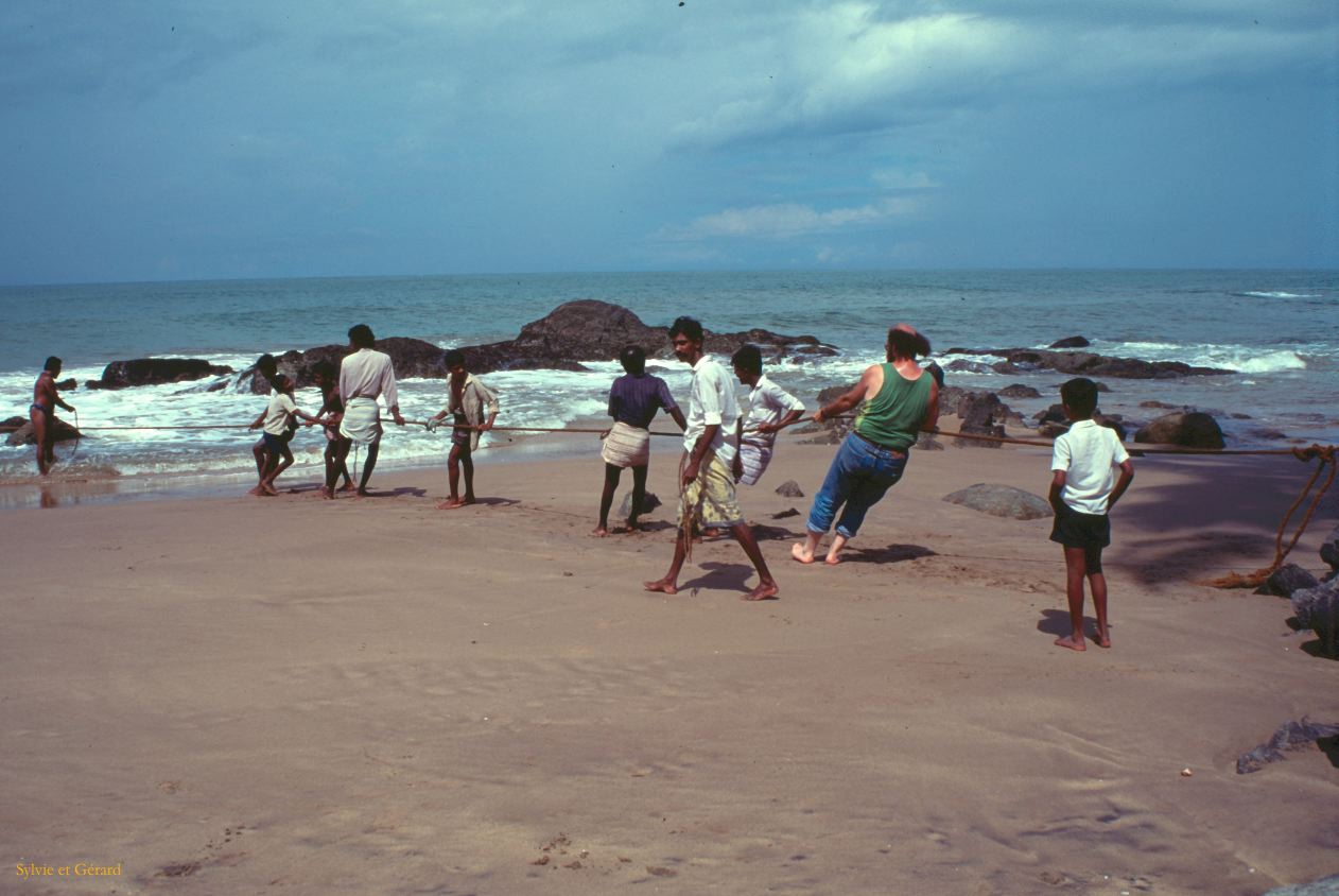 Sri Lanka 1990-103 Bentota pécheurs