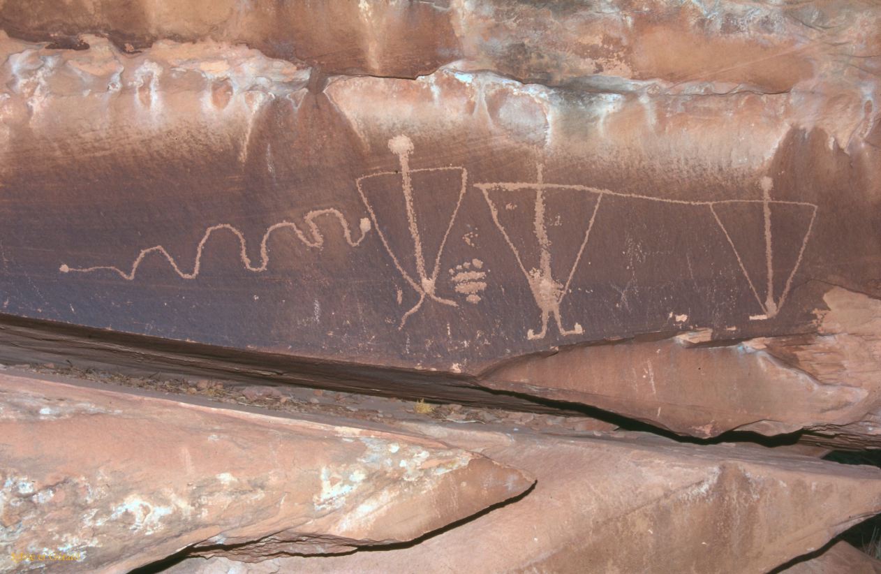 Canyon Land Newspaper Rock Utah USA 1996-198